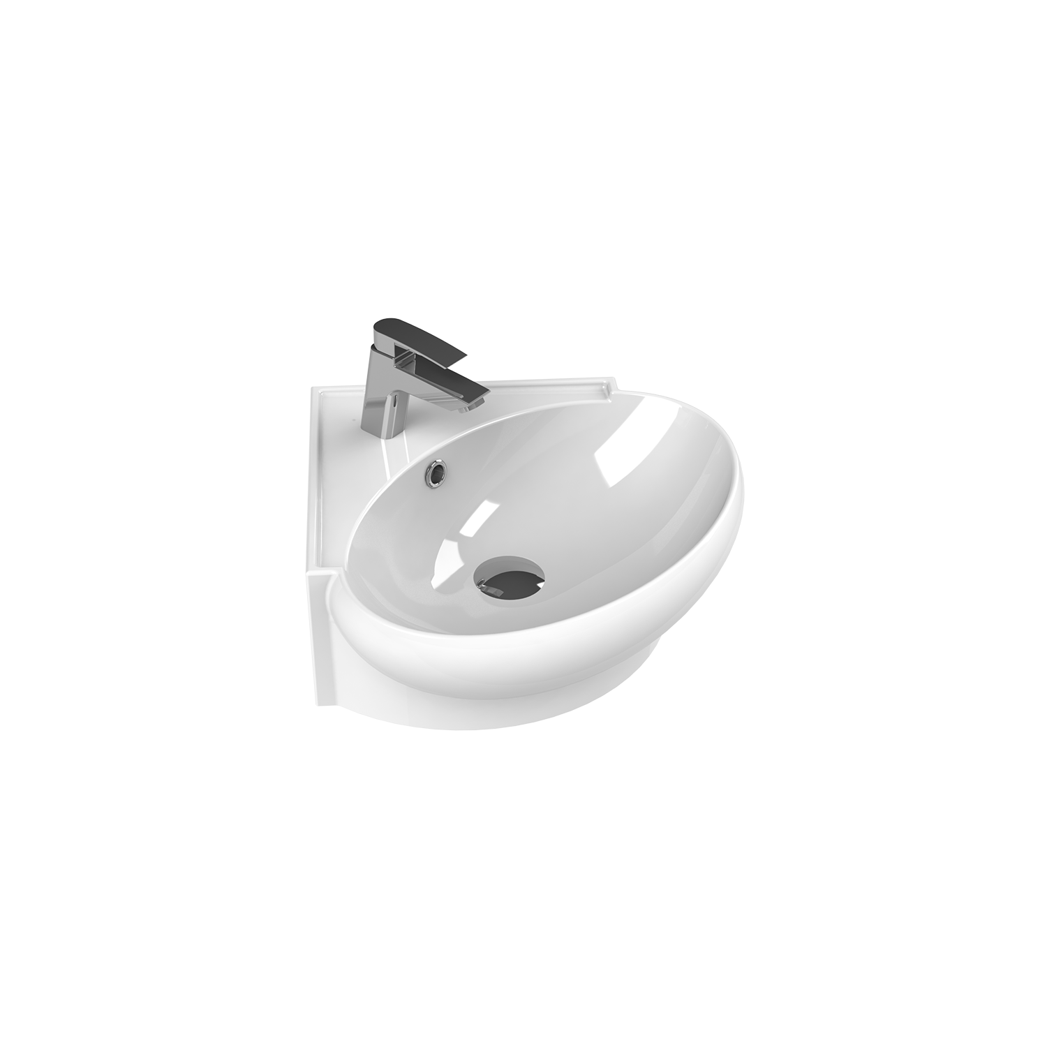 Mini Köşe Lavabo, 45 cm