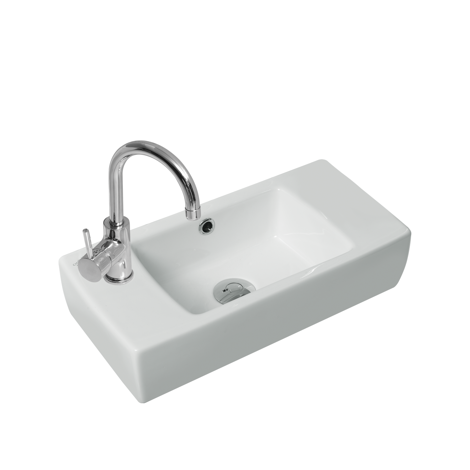 City Lavabo, 25 cm, Batarya Deliği Solda