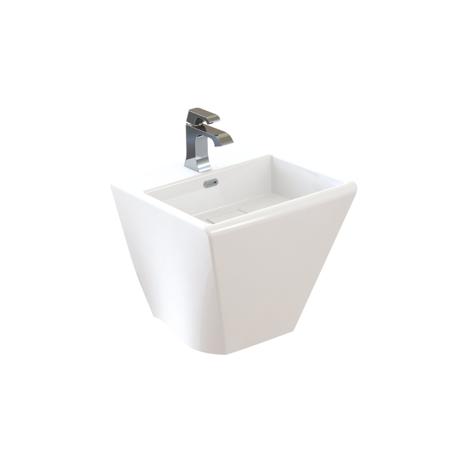 CR055 Curve Yarım Monoblok Lavabo