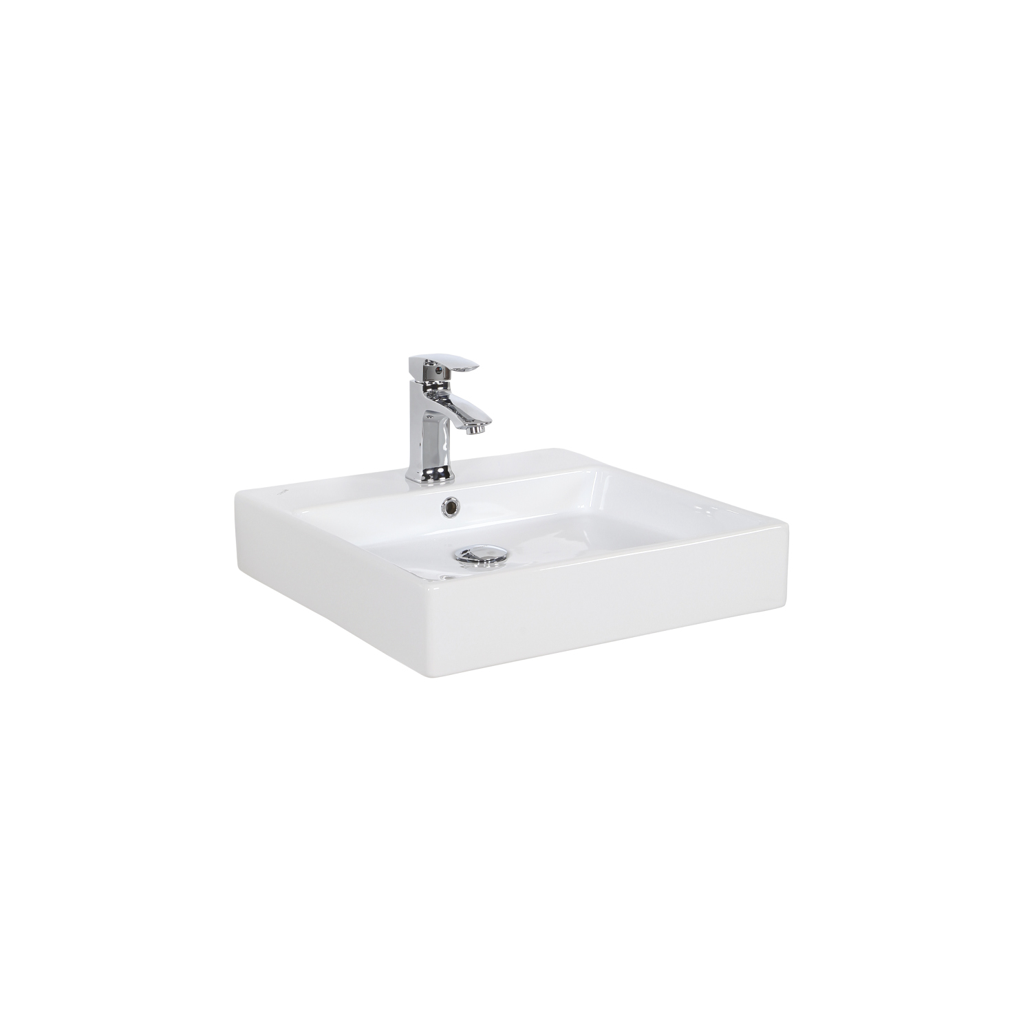 NX255 Next 50x50 cm Setüstü Düz Kare Lavabo