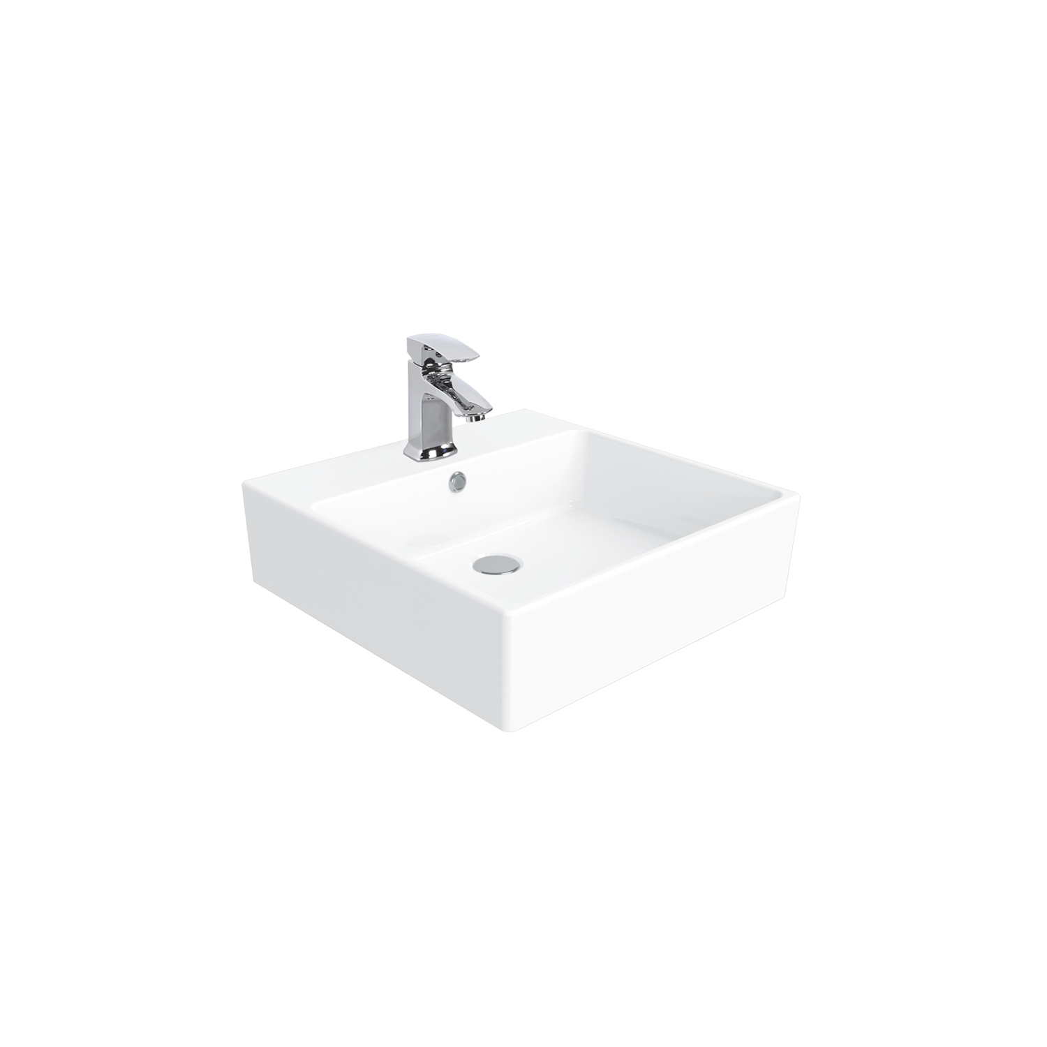 NX256 Next 50x50 cm Setüstü Düz Kare Lavabo