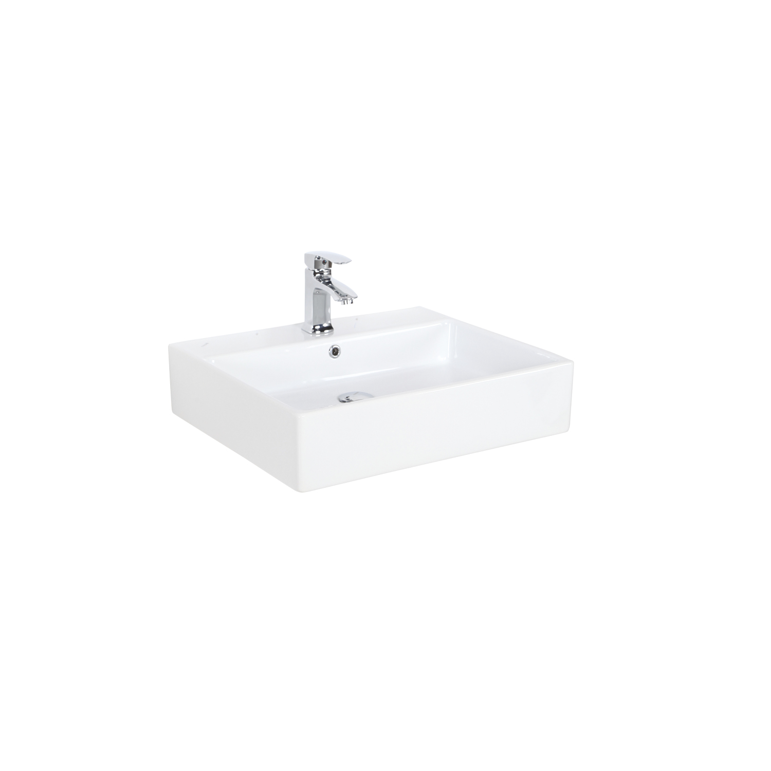 NX260 Next 50x60 cm Setüstü Düz Kare Lavabo