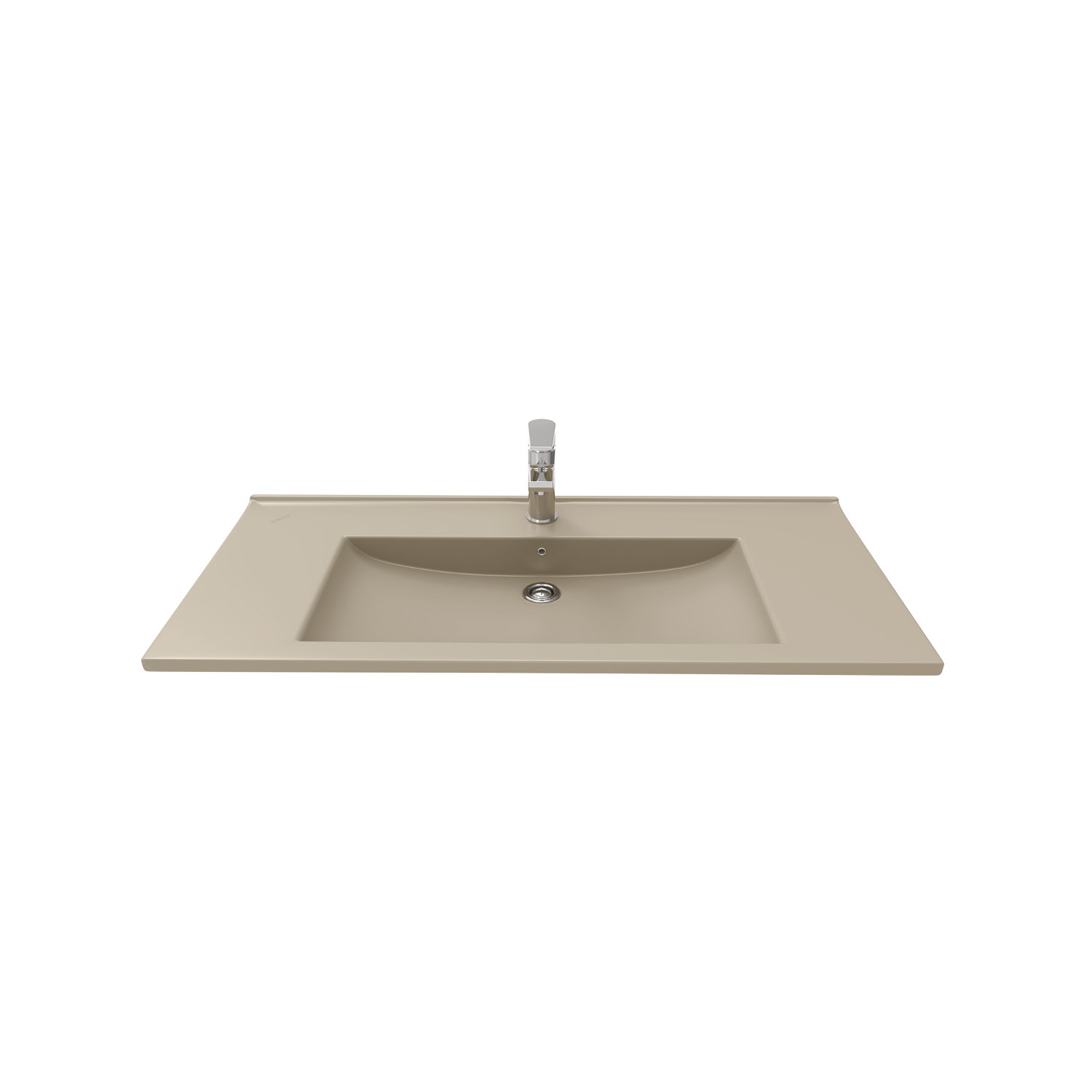 SU100.F0000 Su 45x100 cm Lavabo - Cappucino Mat